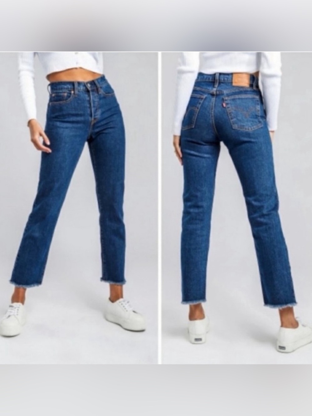 Levi's Wedgie Straight Jeans -
Cropped Raw Hem | Size 29